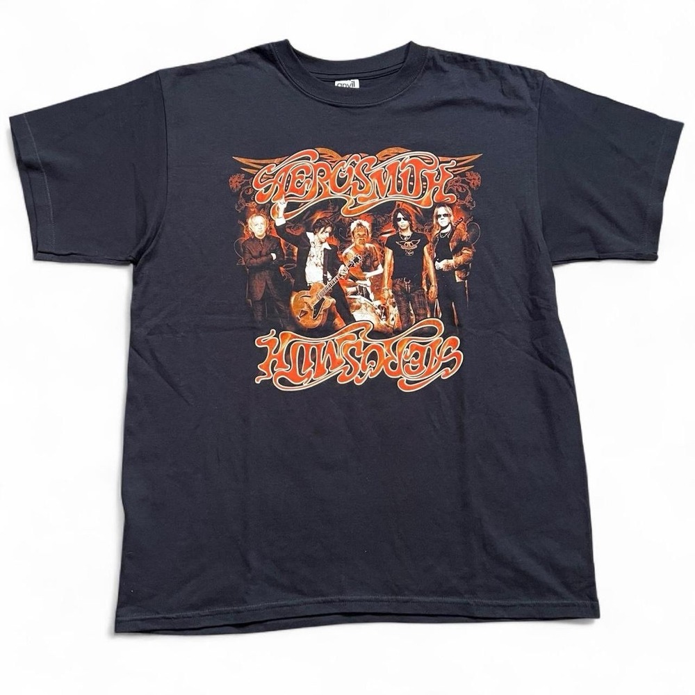 2007 Aerosmith Tour T-Shirt Size Large Deadstock Classic Rock Skate Goth